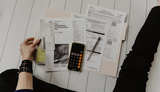Financial charts and calculator